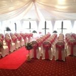 Weald of Kent Golf Course & Hotel ceremony pink min 3