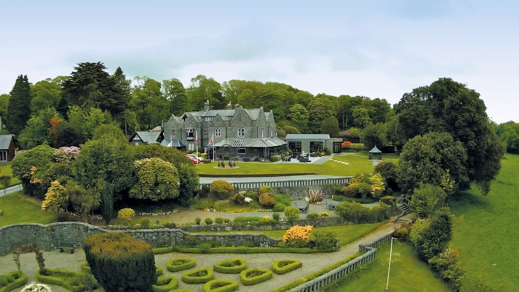 Bron Eifion Country House Hotel house and gardens