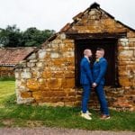 The Barns at Hunsbury Hill Wedding Venue Northampton wedding couple