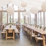 Trevenna Wedding Venue Liskeard Cornwall West Country dining tables