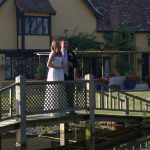 Potton Hall Couple on Pond Bridge (L) (2) 11