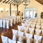 Crondon Park Wedding Venue Chiavari Ceremony White Ruffle 37