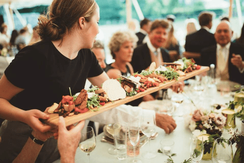 of the Best Wedding Trends for Family style dining Credit Kalm Kitchen catering 14