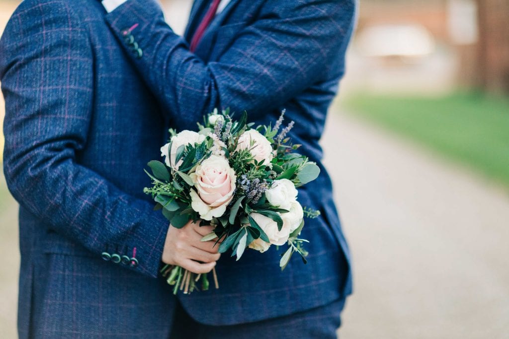 Lillibrooke Manor & Barns wedding venue couple outdoors