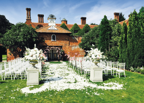 of the Best Outdoor Wedding Venues Woodhall manor 18