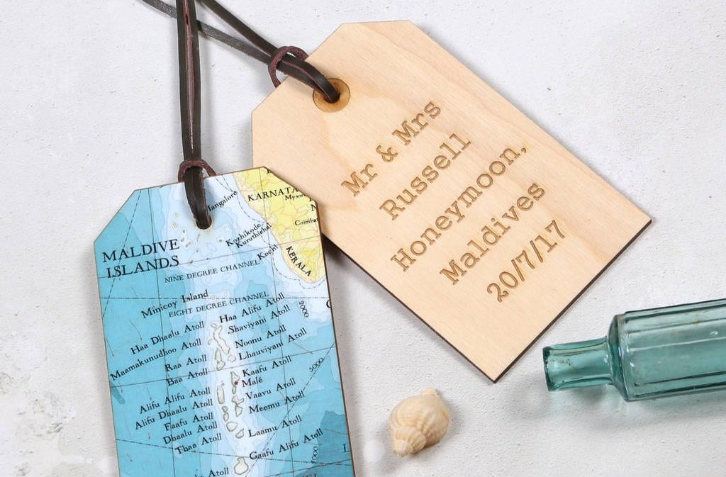 Amazing Wedding Gifts For The Bride and Groom Luggage tags 2