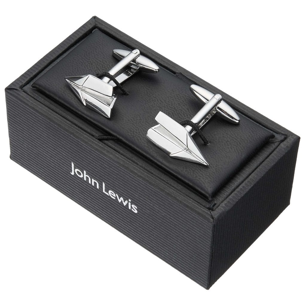 1st Wedding Anniversary Gift Ideas Paper Aeroplane Cuff Links 12