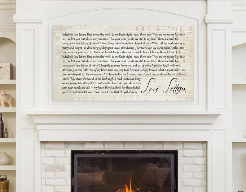 1st Wedding Anniversary Gift Ideas Canvas Vows 17
