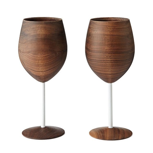 5th Anniversary gifts wooden wine glasses