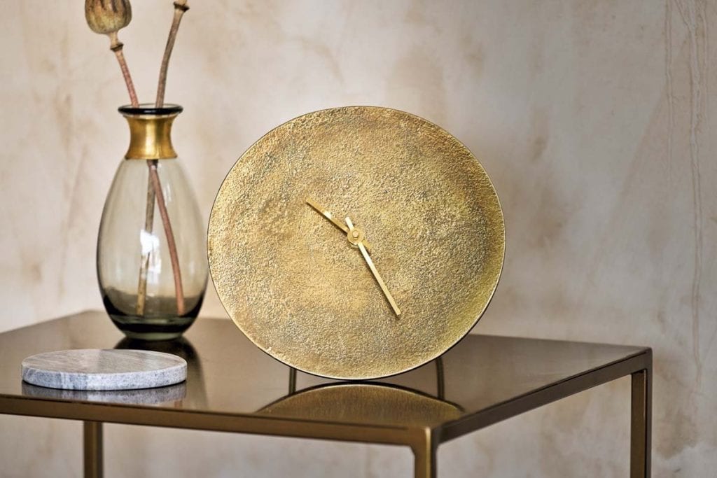 1st Wedding Anniversary Gift Ideas nkuku okota standing clock antique brass 20