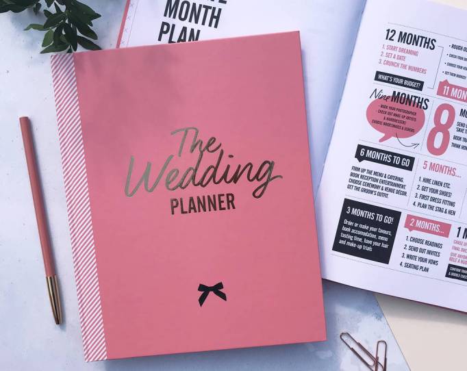 Pink Wedding Planner Book