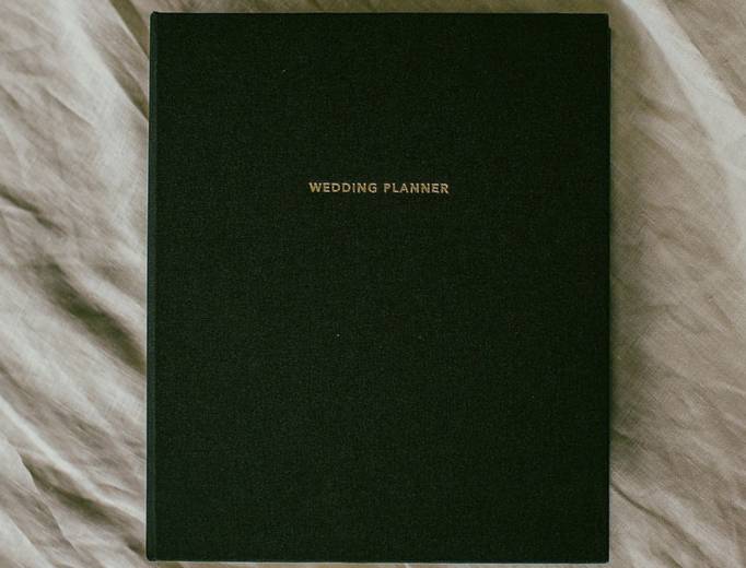 Wedding Planner Book Black