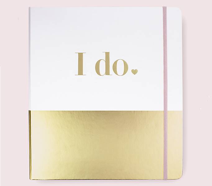 Wedding Planner Books White and Gold