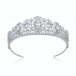 Oliver Laudus adelaide luxury platinum plated tiara diamante tiaras bridal 4