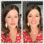 Brunette Bridesmaid Before and After Makeup