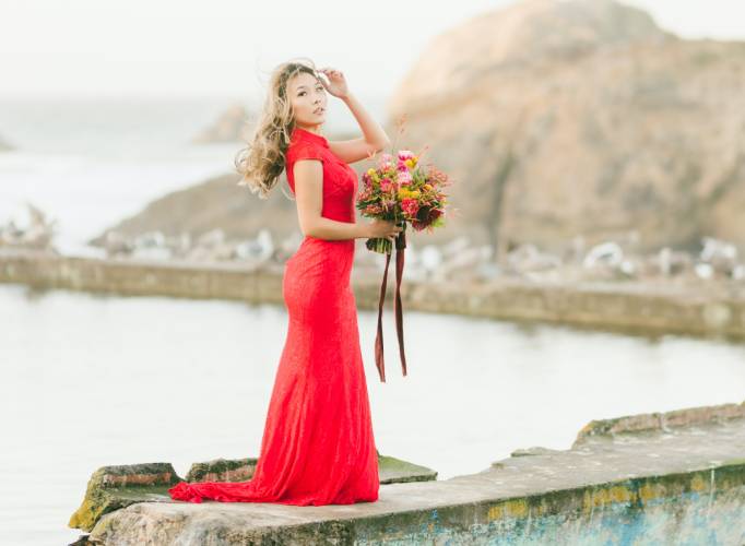 Feminist Wedding Dress Red Dress