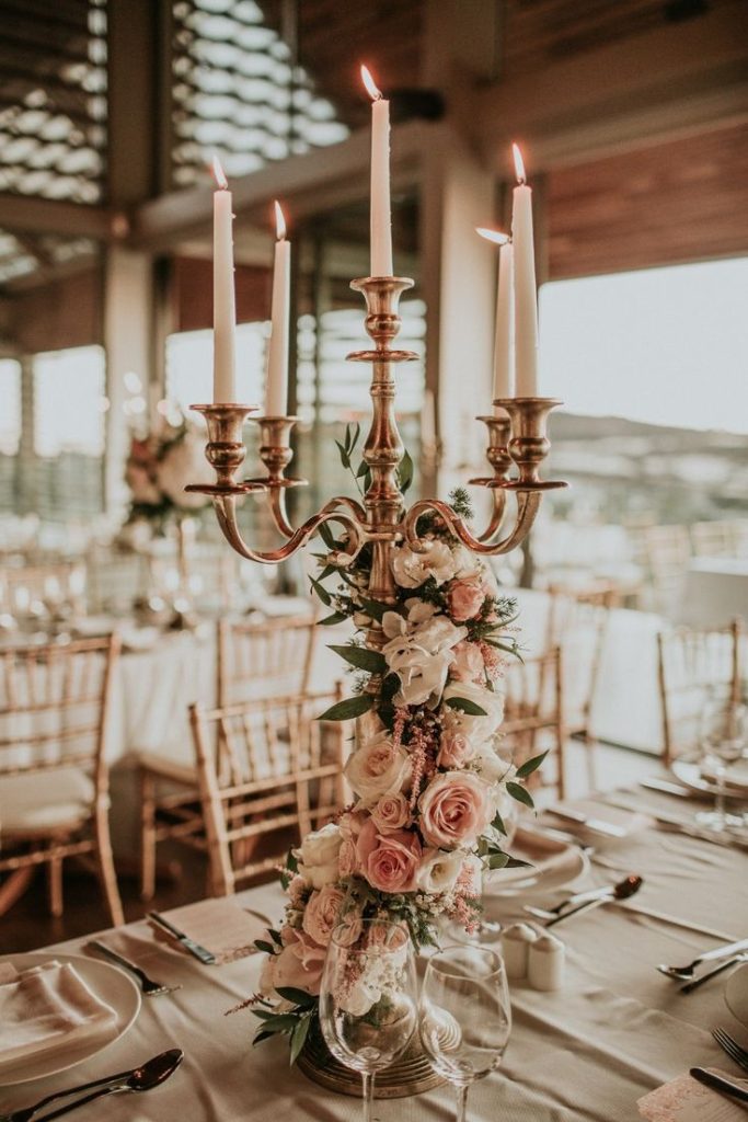 Candelabra centerpiece