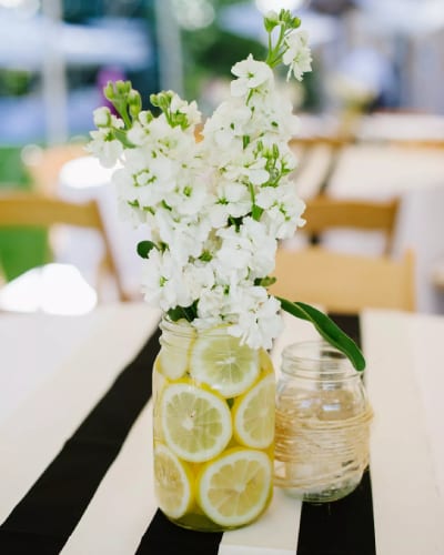 Lemon Wedding Centrepiece