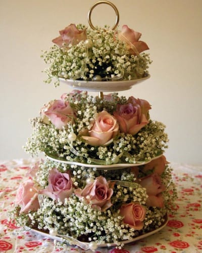 DIY Wedding cake stand Centrepiece