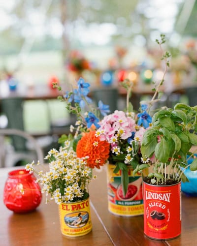 Budget Wedding Centrepieces