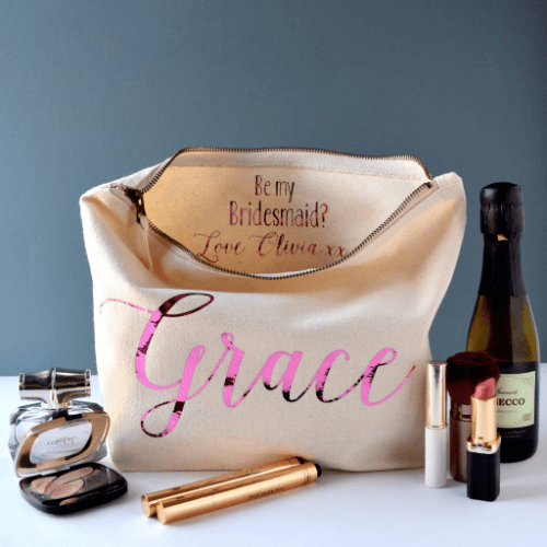 Our Favourite ‘Will You Be My Bridesmaid?’ Gifts toilitries bag 13