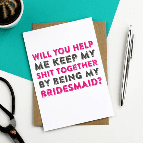 Our Favourite ‘Will You Be My Bridesmaid?’ Gifts be my bridesmaid card 28