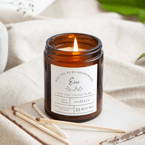 Our Favourite ‘Will You Be My Bridesmaid?’ Gifts candle 11