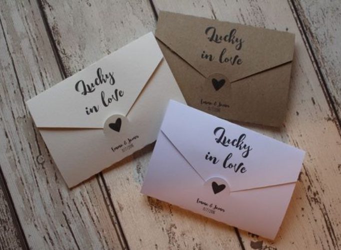 Easy DIY Wedding Favours for Frugal Couples Scratch Card 2