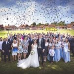 Lythe Hill Hotel & Spa lythe hill wedding surrey natural documentary confetti group scaled.jpg 1