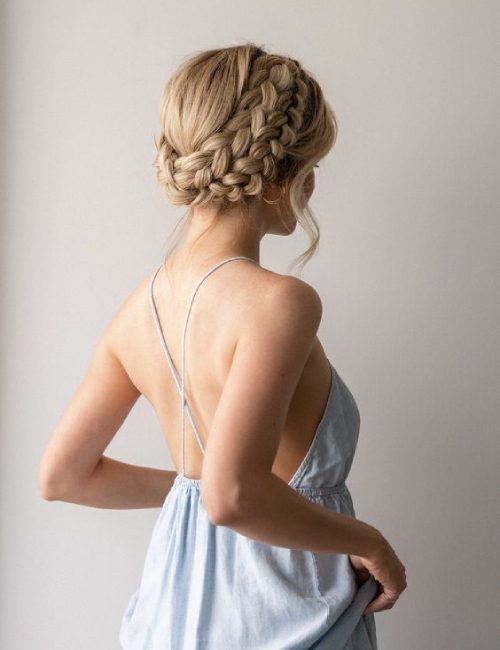 Gorgeous Bridesmaid Hairstyles for Dutch Braid 16