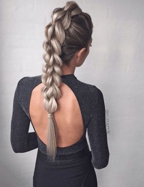Gorgeous Bridesmaid Hairstyles for Faux Hawk Braid 11