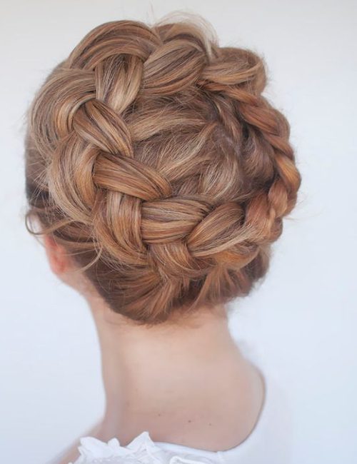 Gorgeous Bridesmaid Hairstyles for Full Braid 34