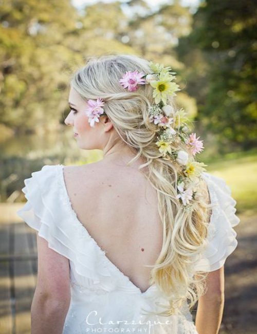 Gorgeous Bridesmaid Hairstyles for Layered Braid 23