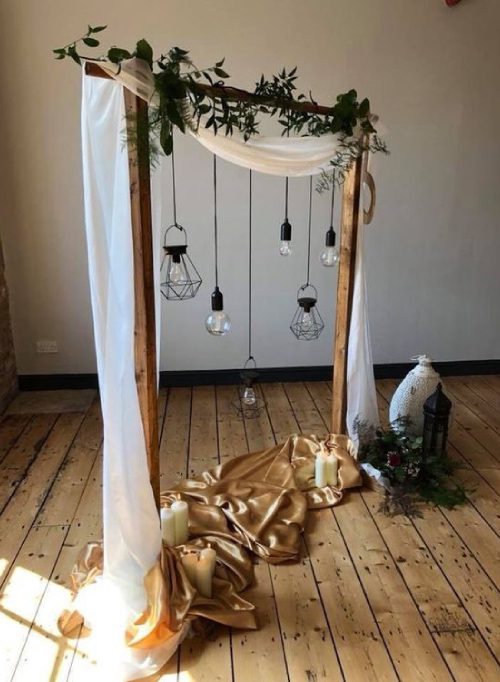 Inventive DIY Wedding Arch Ideas Light Bulb 24