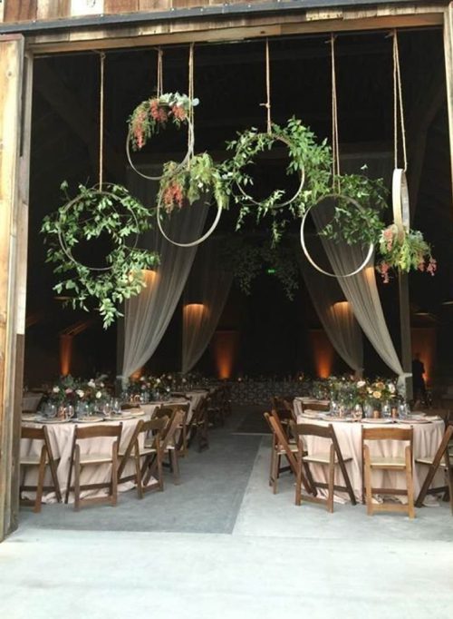 Inventive DIY Wedding Arch Ideas Mini Hoops 17