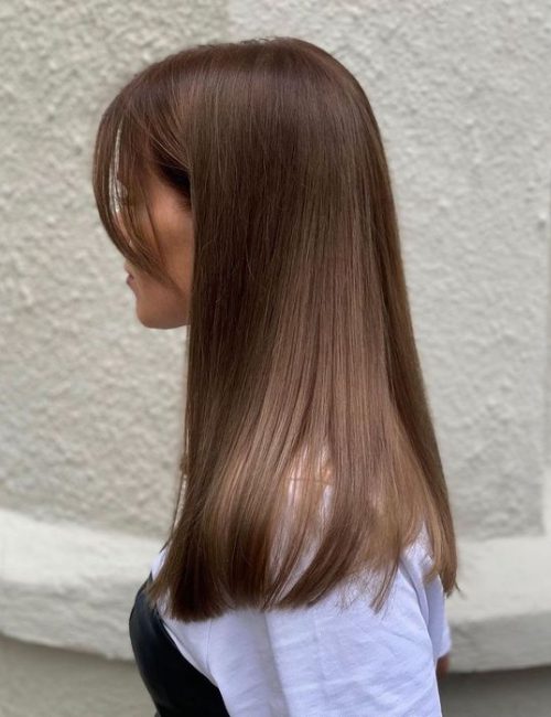 Gorgeous Bridesmaid Hairstyles for Silky and Straight 22