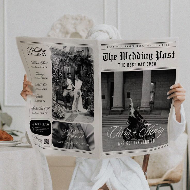 wedding newspaper