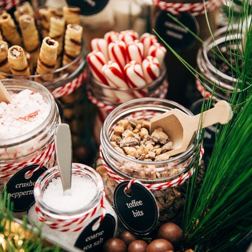 Magical Winter Wedding Ideas For Hot Chocolate bar credit littlespicejar 8