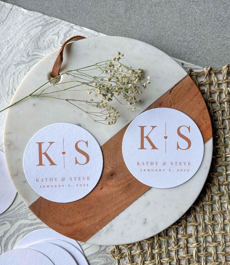 wedding ideas coasters