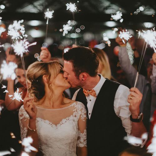 Magical Winter Wedding Ideas For Sparkler send off credit Flawless Photography 23