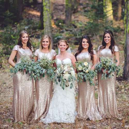Magical Winter Wedding Ideas For sparkly bridesmaids image source Pinterest 3