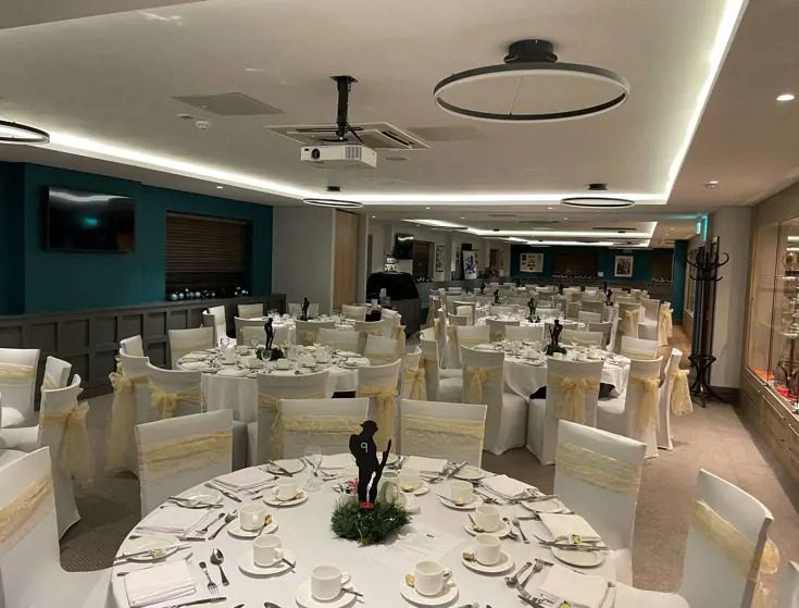 Sporting Wedding Venues for trophy room dinner 6