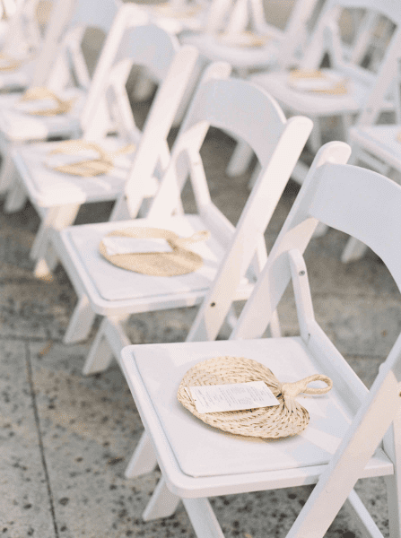 Summer Weddings: Ideas You’ll Want To Steal wedding fans credit Ana Lui Photography 6