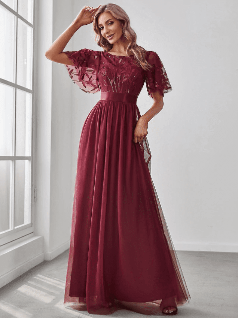of the Best Burgundy Bridesmaid Dresses for 12