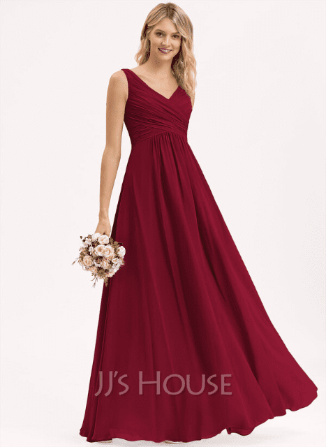 of the Best Burgundy Bridesmaid Dresses for 13