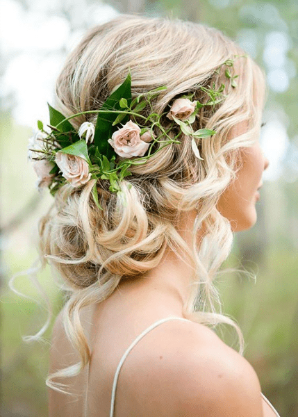 Summer Weddings: Ideas You’ll Want To Steal wedding updo with flowers 13
