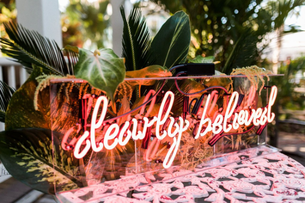Summer Weddings: Ideas You’ll Want To Steal neon signs credit Kaity Brawley 41