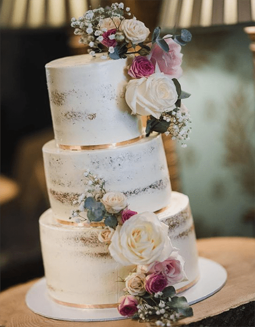 of Our Favourite Naked Wedding Cakes @melanie todd cake design 5
