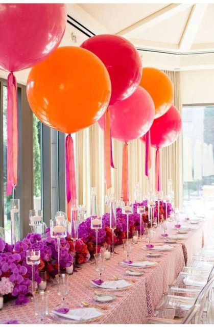 Creative Ways to use Balloons in your Wedding Decor rainbow showers 13
