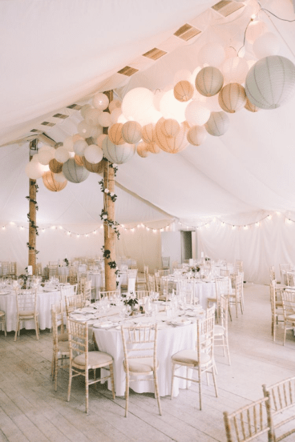 Creative Ways to use Balloons in your Wedding Decor summer night marquee 19